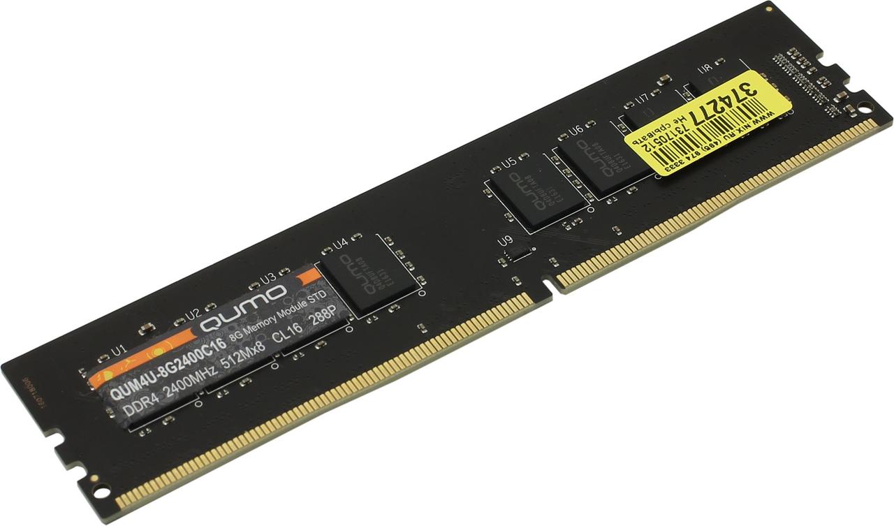 QUMO QUM4U-8G2400C16 DDR4 DIMM 8Gb PC4-19200 CL16