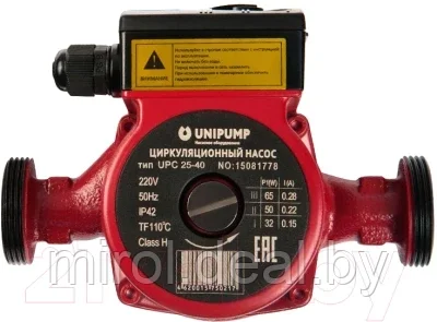 Циркуляционный насос Unipump UPC 25-60 180 - фото 3 - id-p188988250