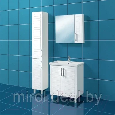 Шкаф с зеркалом для ванной Акваль Анна 71 / АННА.04.71.00.N - фото 3 - id-p188989992