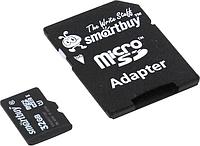 Карта памяти SmartBuy microSDHC 32Gb Class10 + microSD-->SD Adapter SMARTBUY SB32GBSDCL10-01