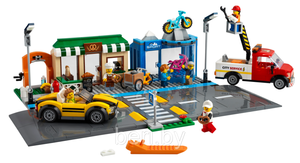 60059 Конструктор Lari «Торговая улица», 567 деталей, аналог Lego City 60306 - фото 3 - id-p189004824