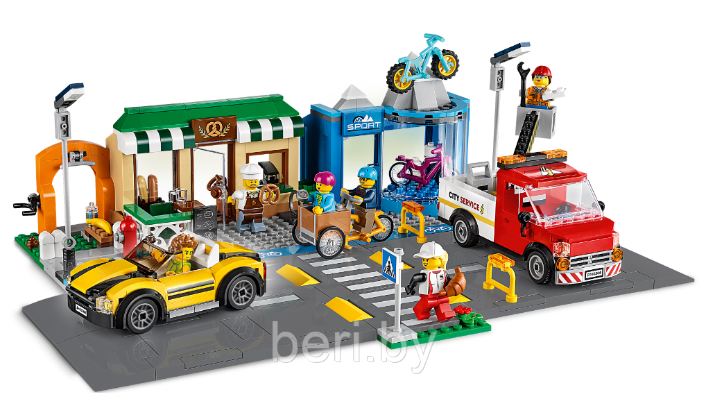 60059 Конструктор Lari «Торговая улица», 567 деталей, аналог Lego City 60306 - фото 2 - id-p189004824