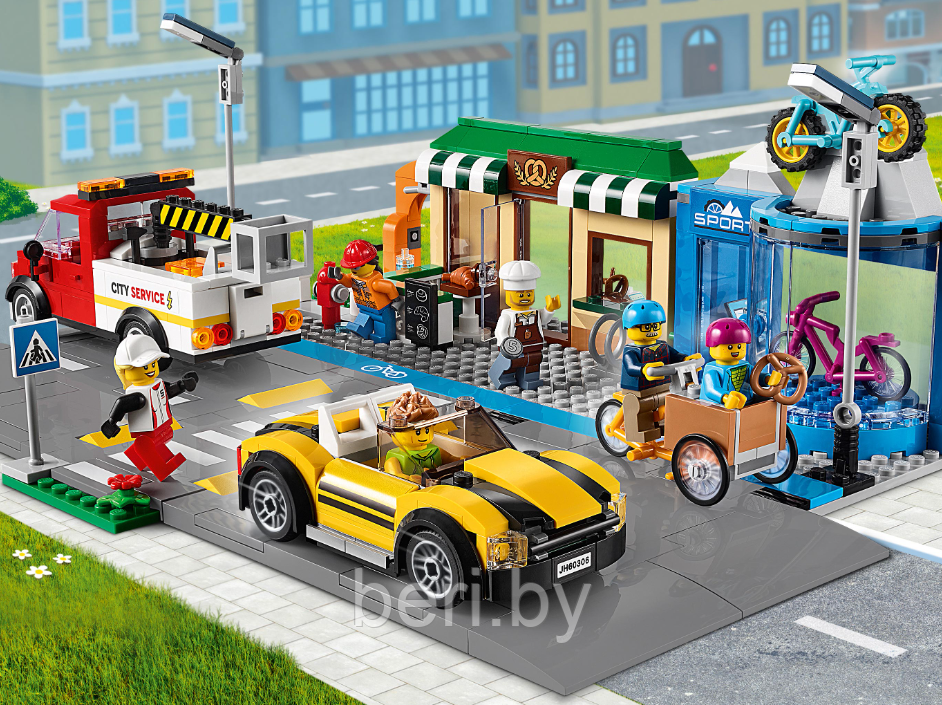 60059 Конструктор Lari «Торговая улица», 567 деталей, аналог Lego City 60306 - фото 6 - id-p189004824