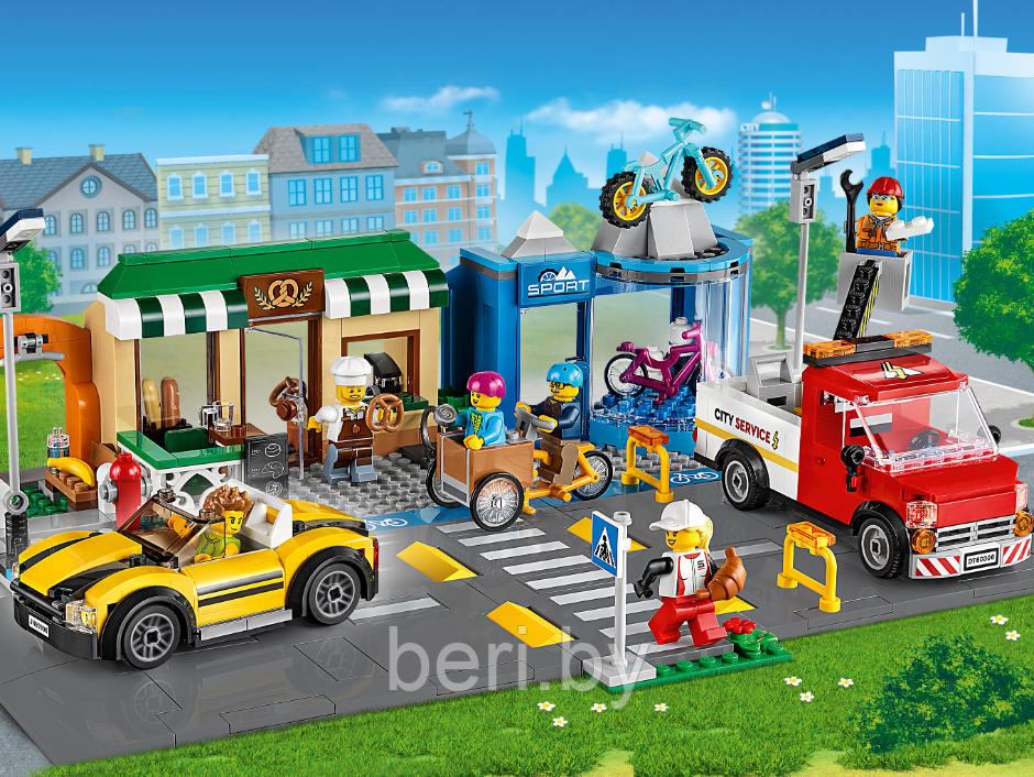 60059 Конструктор Lari «Торговая улица», 567 деталей, аналог Lego City 60306 - фото 8 - id-p189004824