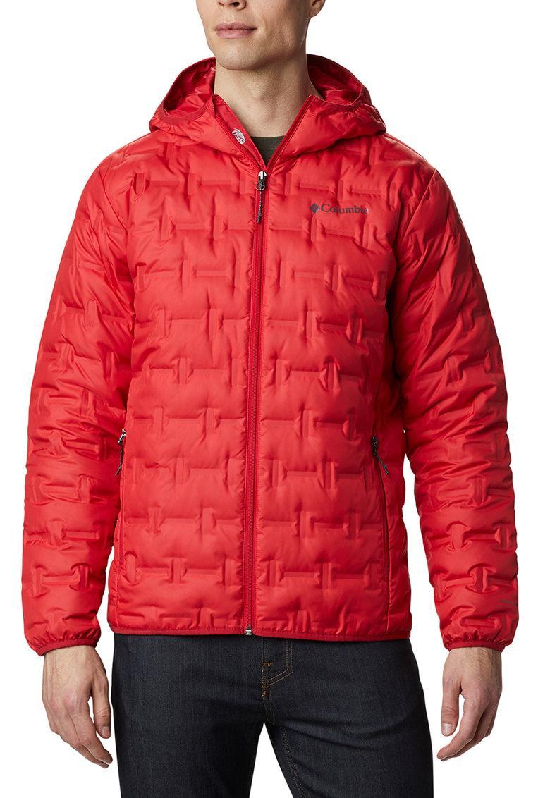 Куртка пуховая мужская Columbia Delta Ridge™ Down Hooded Jacket красный