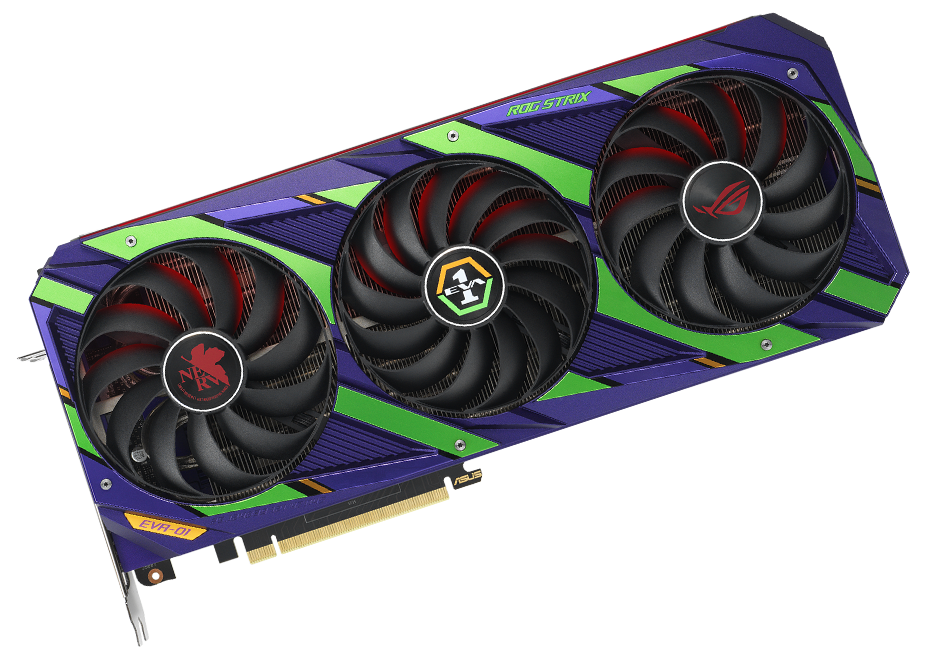 Видеокарта ASUS ROG Strix GeForce RTX 3080 12GB GDDR6X OC EVA Edition ROG-STRIX-RTX3080-O12G-EVA