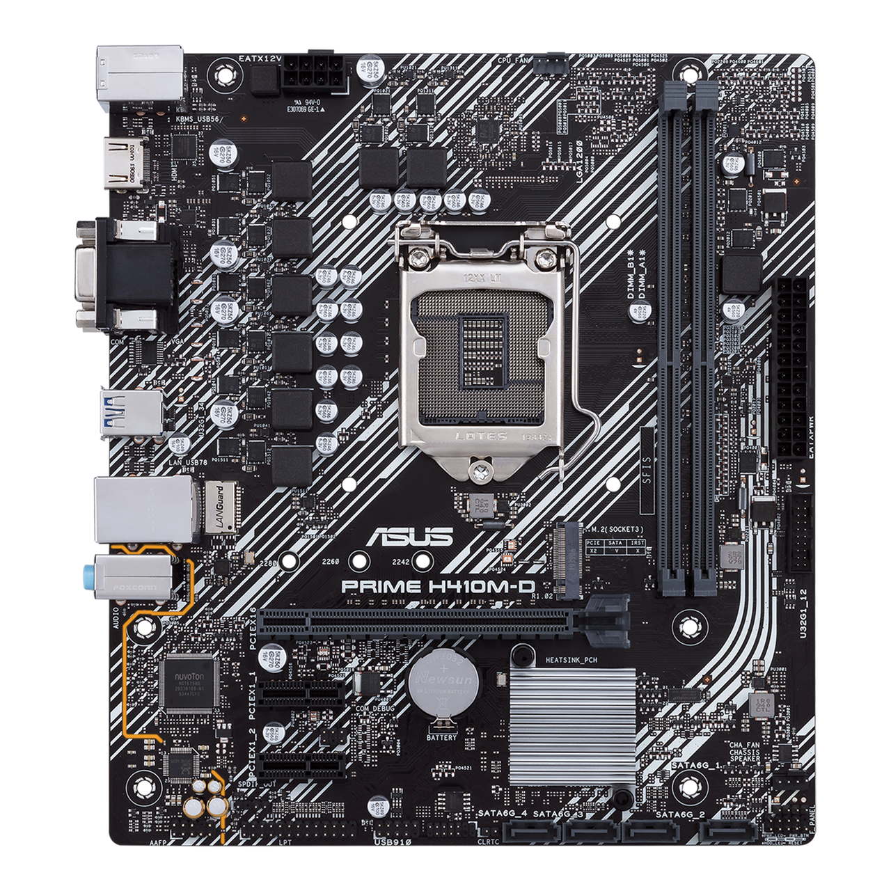 MB ASUS PRIME H410M-D Soc-1200 (H410) 1xPCI-Ex16 2xPCI-Ex1 Ultra M.2 2xDDR4 2933MHz VGA+HDMI mATX RTL