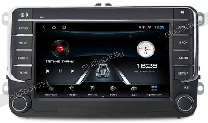 Штатная магнитола VOLKSWAGEN CADDY 3 и др. MEDIACAR M-7S RCD 330 VW Фольксваген Android - фото 3 - id-p189014267