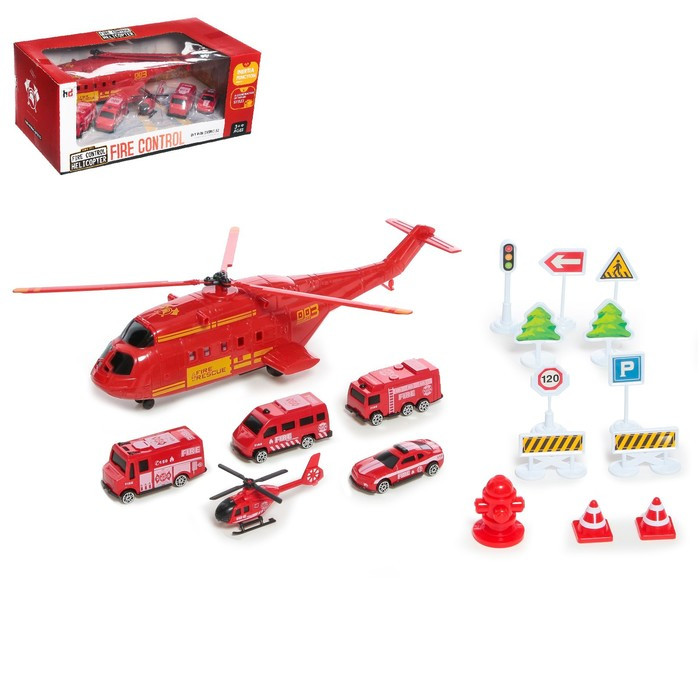 Игровой набор «Пожарная служба», с машинками - фото 1 - id-p189015022