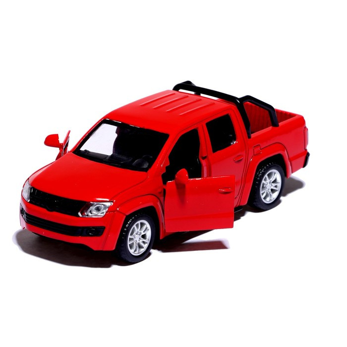 Машина металлическая «Тундра», открываются двери, 1:32, инерция, цвет красный - фото 4 - id-p189014283