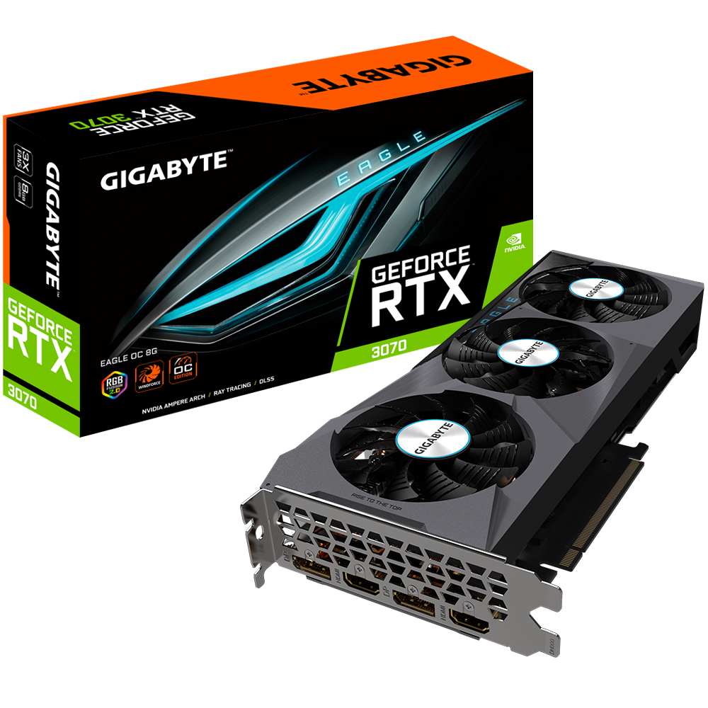 Видеокарта Gigabyte GeForce RTX 3070 Eagle 8GB GDDR6 (rev. 2.0)