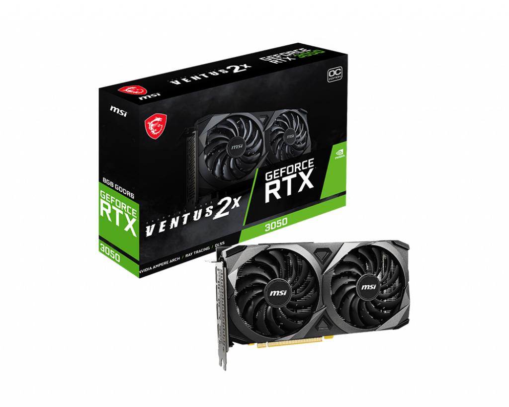 Видеокарта MSI GeForce RTX 3050 Ventus 2X 8G OC