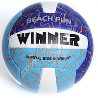 Мяч для пляжного волейбола любительский Winner Beach Fun (синий/голубой) (арт. Beach Fun)