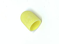 Колпачки абразива для педикюра, 13*19 мм, #180, yellow 1 шт.