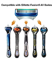 Сменные лезвия для Fusion 5 Proglide Proshield, 5-слойные Безопасные лезвия для ручного бритья для мужчин.