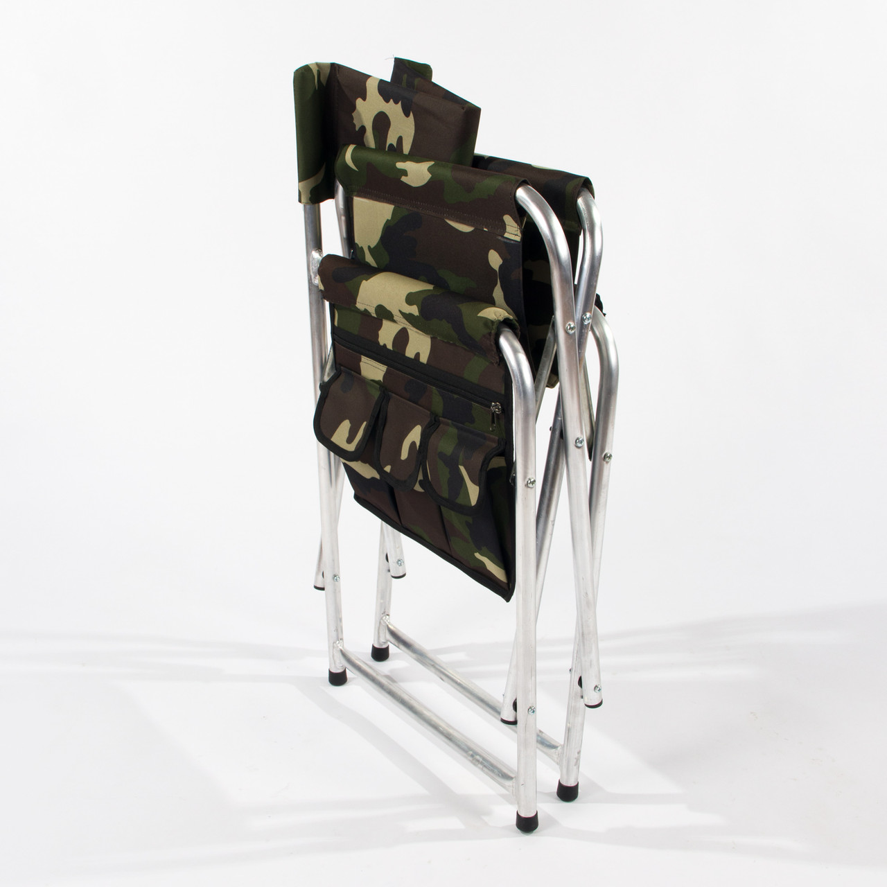 Кресло складное "СЛЕДОПЫТ" 595х450х800 мм, с карманом на подлокотнике, алюминий - фото 7 - id-p189024627