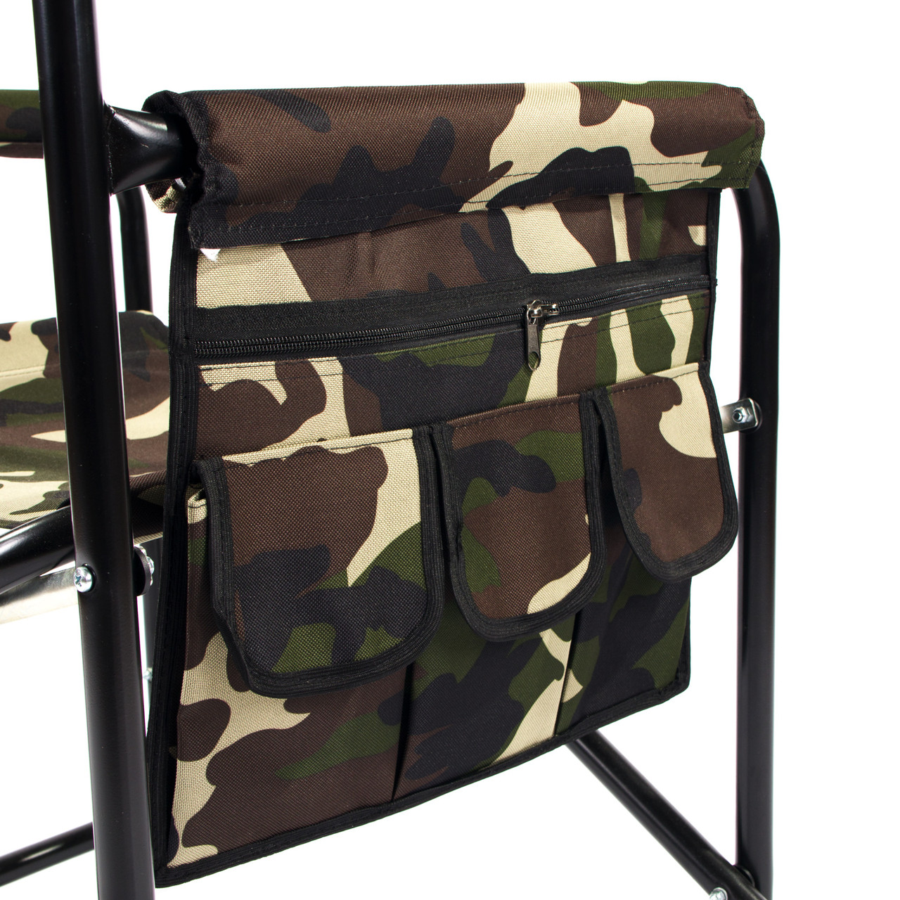 Кресло складное "СЛЕДОПЫТ" с карманом на подлокотнике 585х450х825 мм, сталь - фото 2 - id-p189024629
