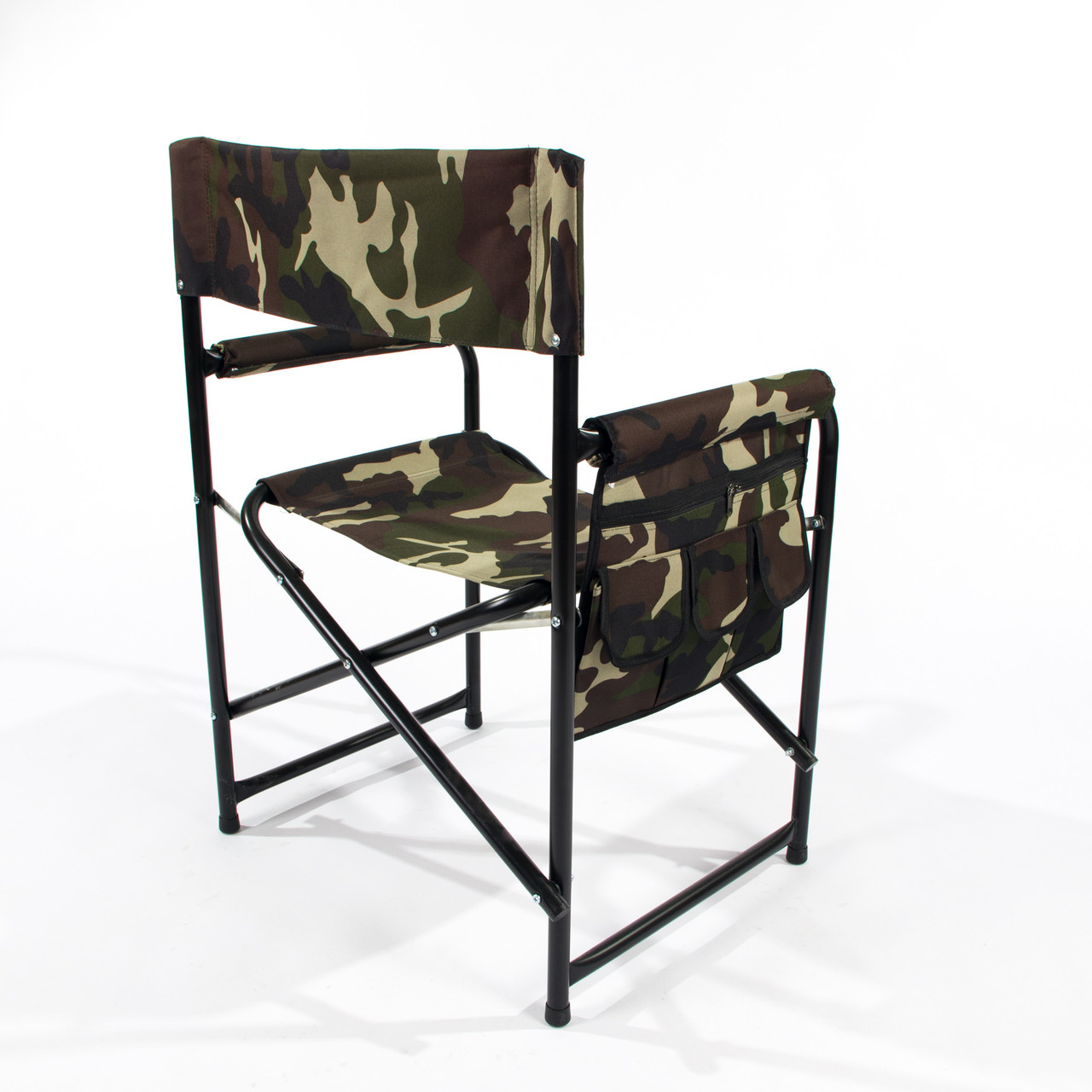 Кресло складное "СЛЕДОПЫТ" с карманом на подлокотнике 585х450х825 мм, сталь - фото 3 - id-p189024629