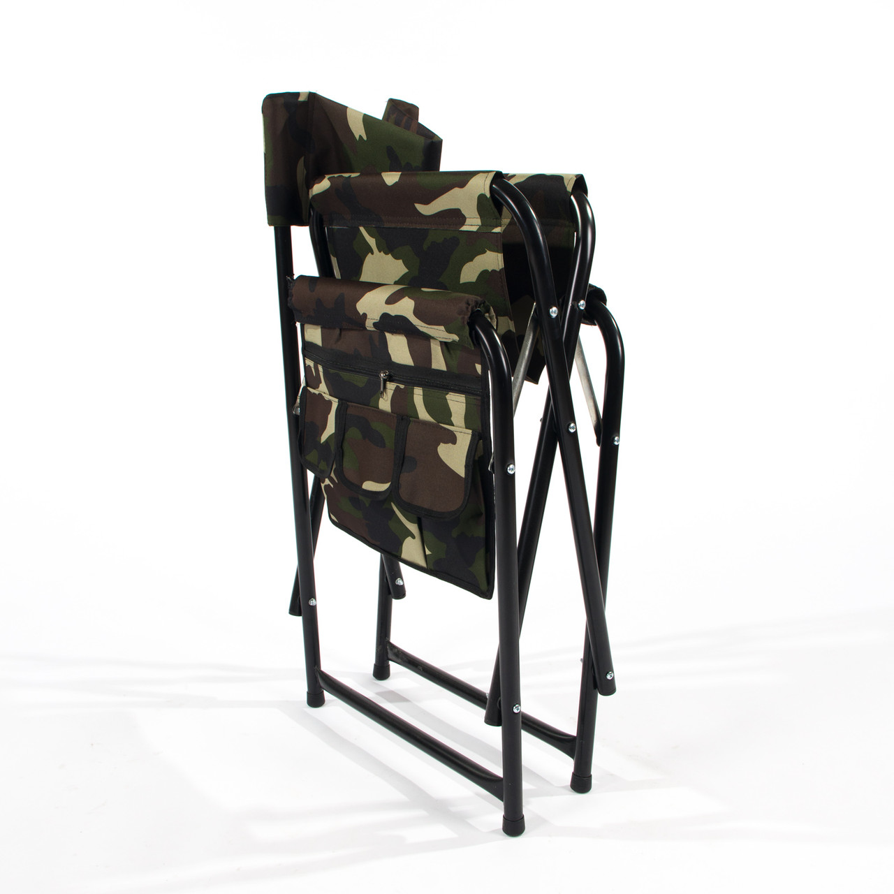 Кресло складное "СЛЕДОПЫТ" с карманом на подлокотнике 585х450х825 мм, сталь - фото 10 - id-p189024629