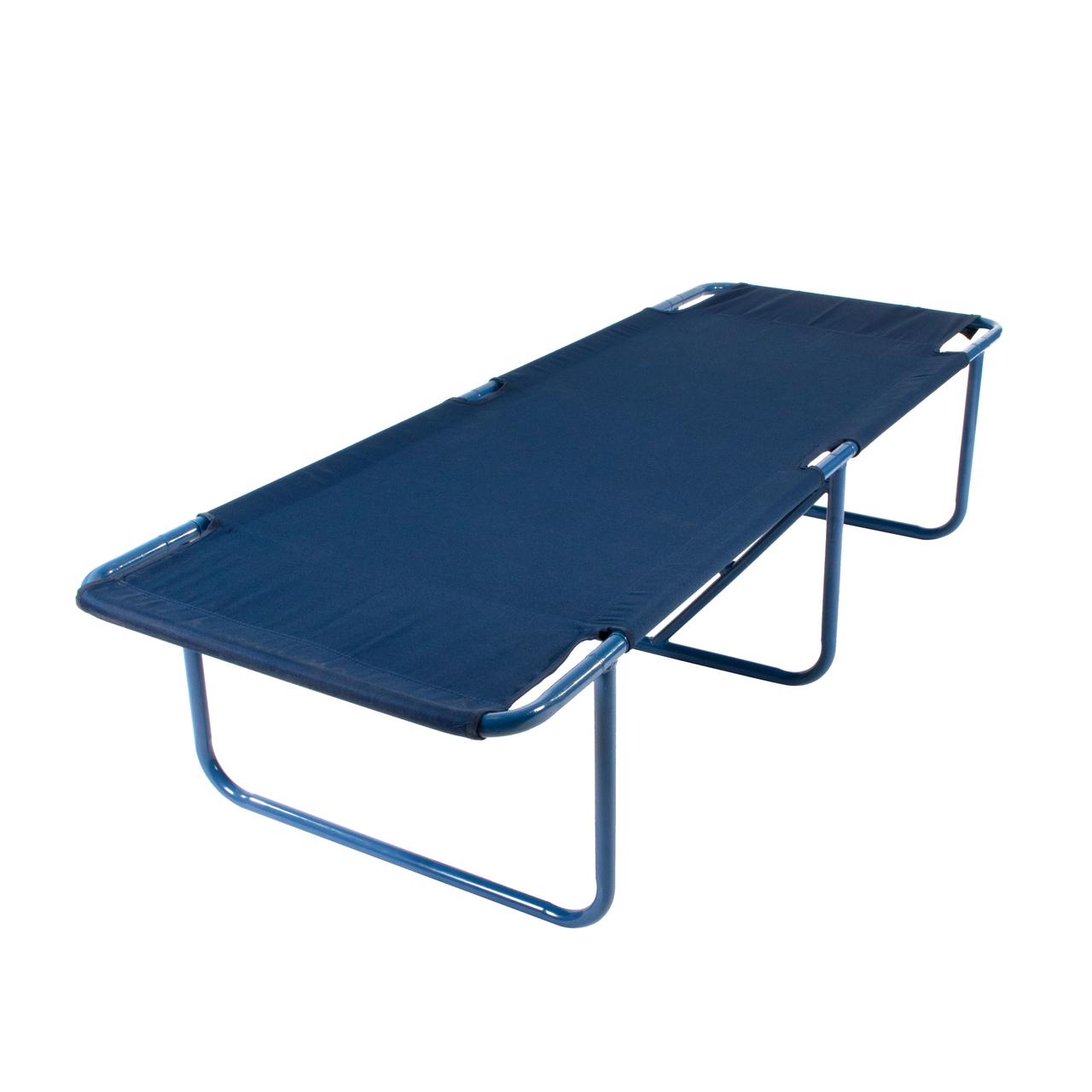 Раскладушка тур. в чехле "Т.И.Ш.Ь" П1, 2000*750*380мм,макс.нагрузка 150кг,цв. синий