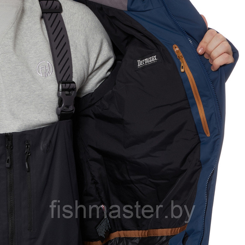 Куртка деми FHM "Guard Insulated V2" Dermizax (Toray) Япония 2 слоя 20000/10000 цвет Темно-синий, 3XL - фото 5 - id-p189025289
