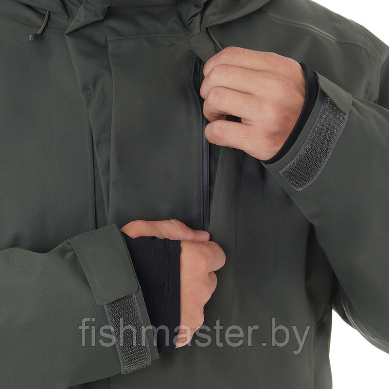 Куртка демисезонная FHM "Mist V2"-10°C Dermizax (Toray) Япония 2 слоя 20000/10000 цвет Хаки, 4XL - фото 8 - id-p189025399