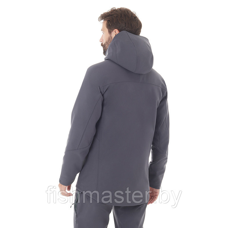 Куртка демисезонная FHM "Stream" ткань Softshell покрытие DWR Серый, XS - фото 8 - id-p189025458