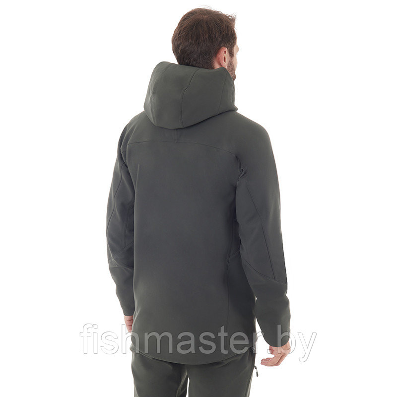 Куртка демисезонная FHM "Stream" ткань Softshell покрытие DWR Хаки, 4XL - фото 8 - id-p189025461
