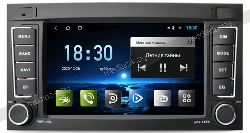 Штатная магнитола VOLKSWAGEN TOUAREG/MULTIVAN 2008 MEDIACAR M-7 VW Фольксваген Android - фото 4 - id-p189032196