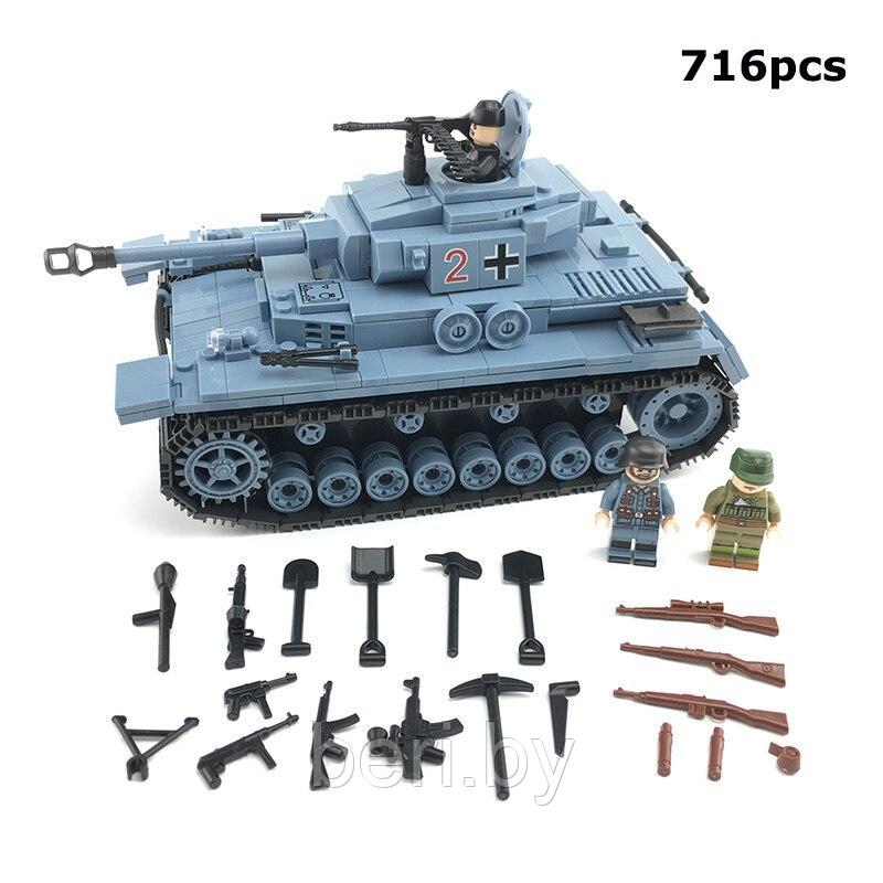 100069 Конструктор Quanguan "Танк Panzerkampfwagen IV", 716 деталей, аналог LEGO - фото 2 - id-p189032407