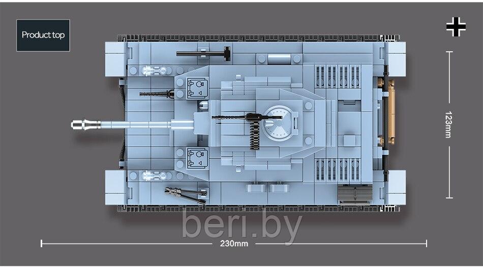 100069 Конструктор Quanguan "Танк Panzerkampfwagen IV", 716 деталей, аналог LEGO - фото 4 - id-p189032407