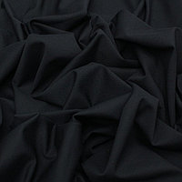 Трикотаж костюмный, вискоза гладкокрашеный, ширина 150 см, цвет чёрный
