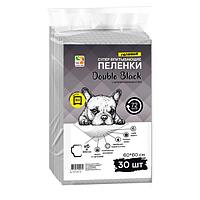 Пеленки FOUR PETS Double Black для собак с углем 60х60см., упаковка 30 шт