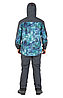 Куртка FHM "Gale" 2 слоя 20000/10000 Принт голубой/Серый L, фото 3