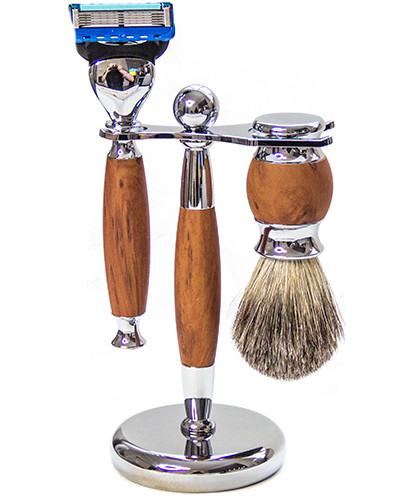 Набор подарочный для бритья коричневый H-08 - фото 1 - id-p189043595