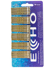 ECHO Невидимки для волос коричневые CH40150 50 мм (60 шт на планшетке)