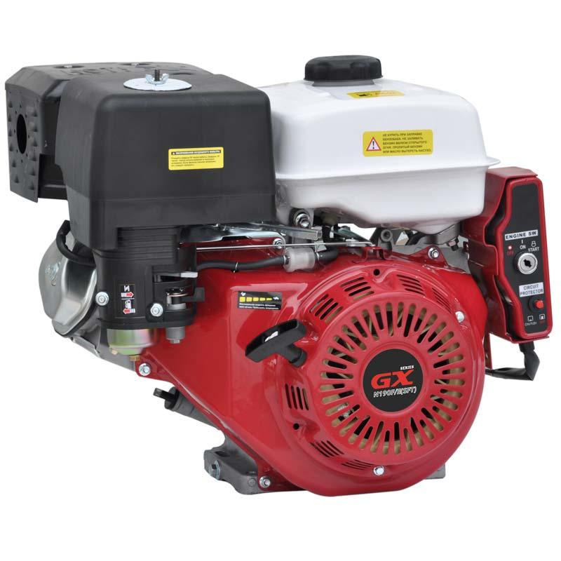 Двигатель бензиновый SKIPER N190F/E(SFT) (электростартер) (16 л.с., шлицевой вал диам. 25мм х40мм), фото 1
