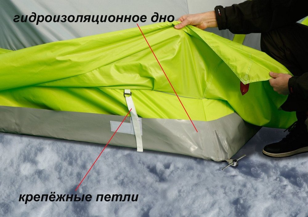 Палатка для зимней рыбалки Лотос Куб 3 Компакт Термо - фото 2 - id-p189044642