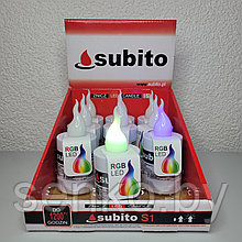 Электронная лампада Subito меняющая цвет - 12шт. в упак