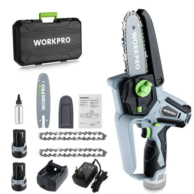 Портативная электрическая цепная мини пила 12 В WORKPRO