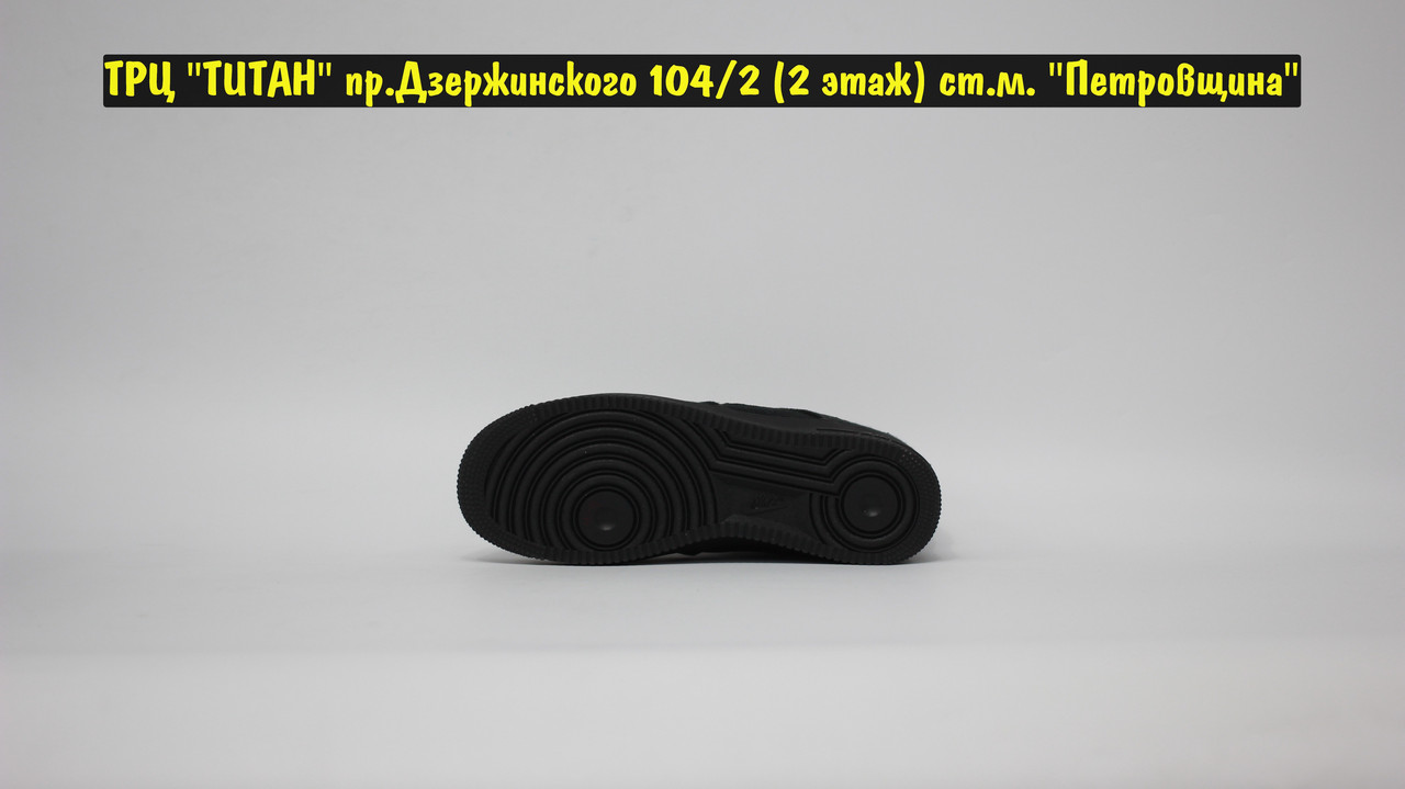 Кроссовки Nike AF1 STUSSY All Black - фото 4 - id-p151432776