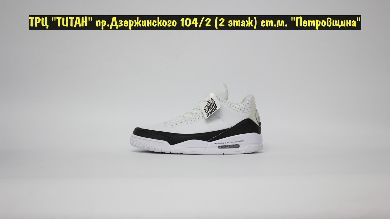 Кроссовки Jordan 3 Retro White Black - фото 3 - id-p148643404