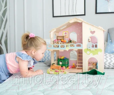 Кукольный домик Woody Счастливая семья / 02277 - фото 3 - id-p189048409