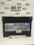 Автомобильный аккумулятор Exide Premium EA770 (77 А/ч)