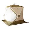 Палатка зимняя куб СЛЕДОПЫТ "Premium" 210х210х215 см, 4-х местная, 3 слоя, цв. белый/олива, фото 2
