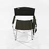 Кресло складное "СЛЕДОПЫТ" 585х450х825 мм, с карманом на подлокотнике, алюминий, хаки, фото 4
