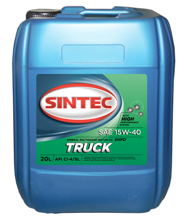 Моторное масло SINTEC TRUCK SAE 15W-40 API CI-4/SL 20L