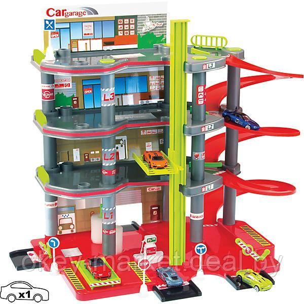 Детский игровой набор - Парковка 4 уровня + машинка - фото 2 - id-p189148414