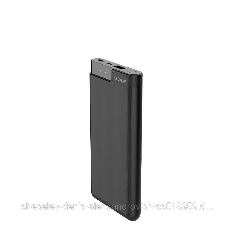 Внешний аккумулятор GOLF G90PD POWERGATE/ 10000 mAh/ PD 20W+QC 18W/ Type-C/ Выход: 3A, max 20W/ Black