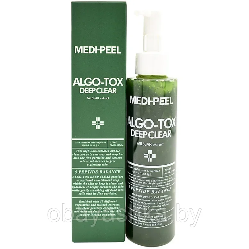 Гель для глубокого очищения кожи с эффектом детокса MEDI-PEEL Algo-Tox Deep Clear, 150 мл - фото 1 - id-p189149072